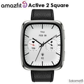 Amazfit Active 2 Spuare アマズフィット アクティブ2スクエア スマートウォッチ GPS 健康モニタリング 着信通知 iPhone / Android 対応 SP170075-C01