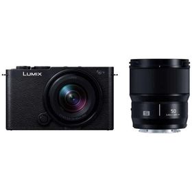 パナソニック Panasonic LUMIX S9 広角ズームレンズ・単焦点レンズキット ミラーレス一眼カメラ ［ズームレンズ＋単焦点レンズ］ ジェットブラック DC-S9W-K