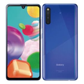 【SIMロック解除済】au Galaxy A41 SCV48 Blue SAMSUNG 当社3ヶ月間保証 中古 イオシス