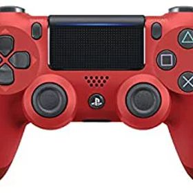 【中古】（非常に良い）ワイヤレスコントローラー (DUALSHOCK 4) マグマ・レッド (CUH-ZCT2J11)