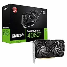 【中古】MSI GeForce RTX 4060 Ti VENTUS 2X BLACK 8G OC グラフィックスボード VD8517