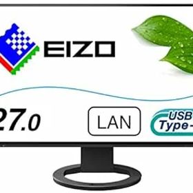 【中古】EIZO FlexScan EV2795-BK （27.0型/2560×1440/フレームレスモニター/アンチグレアIPS/疲れ目軽減/ブラック）