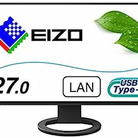 【中古】（非常に良い）EIZO FlexScan EV2795-BK （27.0型/2560×1440/フレームレスモニター/アンチグレアIPS/疲れ目軽減/ブラック）