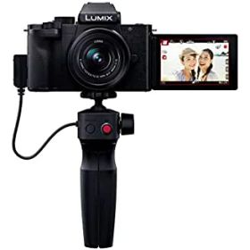 【中古】パナソニック Vlog ミラーレス一眼カメラ ルミックス G100V 標準ズームレンズキット ブラック DC-G100V-K