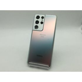 【中古】SAMSUNG docomo 【SIMロック解除済み】 Galaxy S21 Ultra 5G ファントムシルバー 12GB 256GB SC-52B【広島】保証期間１ヶ月【ランクA】