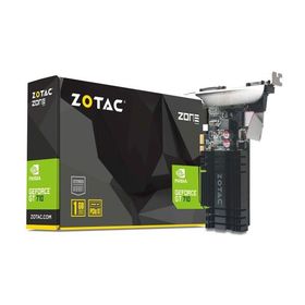 ZOTAC GeForce GT 710 1GB DDR3 PCIE x 1、DVI、HDMI、VGA、ロープロファイルグラフィックカード（ZT-71304-20L）