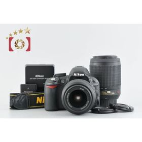 【中古】Nikon ニコン D3100 200mm ダブルズームキット ブラック シャッター回数僅少