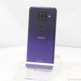 【中古】SHARP(シャープ) AQUOS sense4 plus 128GB パープル SH-M16 楽天 SIMフリー 【368-ud】
