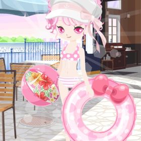 メルヘンサマー リボンうきわ（手前） ピンク | ニコッとタウン(ニコタ)のアカウントデータ、RMTの販売・買取一覧