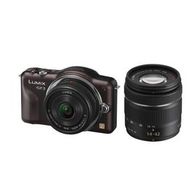 パナソニック ミラーレス一眼カメラ LUMIX GF3 ダブルレンズキット センシュアルブラウン DMC-GF3W-T
