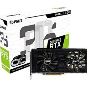 【中古】 Palit(パリット) GeForce RTX 3060 Dual OC 12GB LHR版 / NE63060T19K9-190AD / グラフィックボード