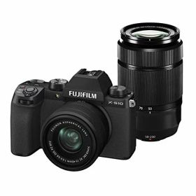 【中古】富士フイルム(FUJIFILM) ミラーレスデジタルカメラ X-S10 Wズームレンズキット F X-S10LK-1545/50230 ブラック
