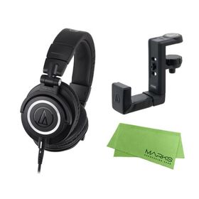 audio-technica ATH-M50x + ヘッドホンハンガー AT-HPH300 セット [マークス・オリジナルクロス付] ヘッドホン