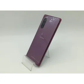 【中古】SONY 国内版 【SIMフリー】 Xperia 5 レッド 6GB 128GB J9260【OSU301】保証期間１ヶ月【ランクC】