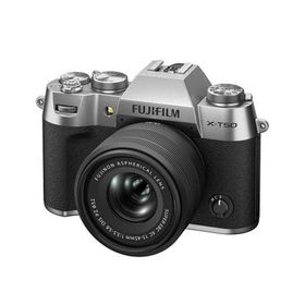 【新品】フジフイルム FUJIFILM X-T50 XC15-45mmレンズキット シルバー 日本語・英語版【1万5千円キャッシュバック】