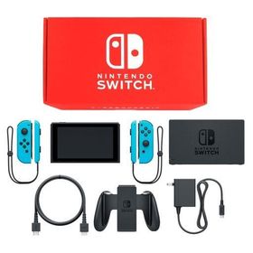 Nintendo Switch本体 カラーカスタマイズ /Joy-Con(L/R)ネオンブルー/Joy-Conストラップ：ネオンブルー ニンテンドースイッチハード