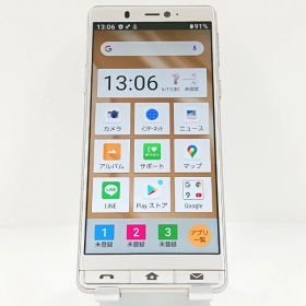 シンプルスマホ5 A001SH SoftBank シャンパンゴールド 送料無料 本体 c12936 【中古】