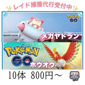【✨】レイド捕獲 ☆メガヤドラン ☆ホウオウ | ポケモンGOのアカウントデータ、RMTの販売・買取一覧