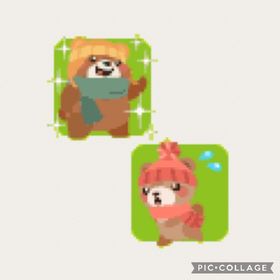 パパと待ち合わせ子グマ＋張り切りパパグマデコ1000セット | 農園ホッコリーナのアイテム、RMTの販売・買取一覧