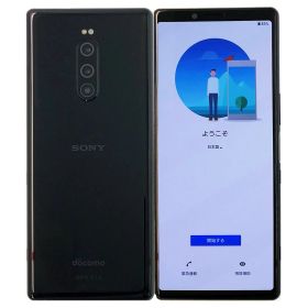 【中古】 SONY Xperia 1 SO-03L Black ブラック 64GB docomo SIMフリー 白ロム 本体