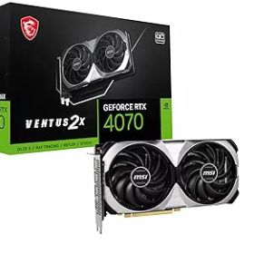【中古】MSI GeForce RTX 4070 VENTUS 2X 12G OC グラフィックスボード VD8471