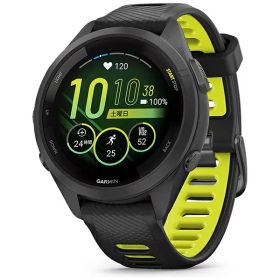 【エントリーで最大全額ポイント還元｜12/11まで】 GARMIN｜ガーミン Forerunner 265S （フォアランナー 265S）ランニングGPSスマートウォッチ Black 010-02810-43【Suica対応】