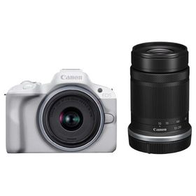 [新品]Canon キヤノン EOS R50 ダブルズームキット ホワイト（キャッシュバックキャンペーン対象商品）