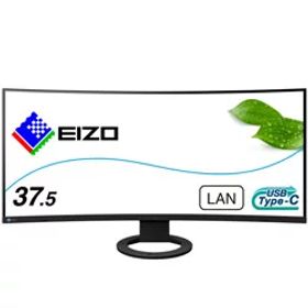 EIZO(エイゾー) USB-C接続 PCモニター FlexScan ブラック EV3895-BK ［37.5型 /UWQHD+(3840×1600） /ワイド /曲面型 /61Hz］ EV3895BK 【864】