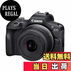 【送料無料】Canon ミラーレス一眼カメラ EOS R100 標準ズームレンズキット(RF-S18-45) ブラック/APS-C/約356g EOSR100-1845ISSTMLK