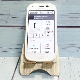 docomo 富士通 F-04J らくらくスマートフォン4 ホワイト 白色 WHITE 本体 白ロム SIMロック解除済み SIMフリー B622623