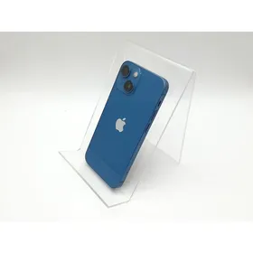 【中古】Apple au 【SIMフリー】 iPhone 13 mini 256GB ブルー MLJN3J/A【新宿2】保証期間１ヶ月【ランクC】