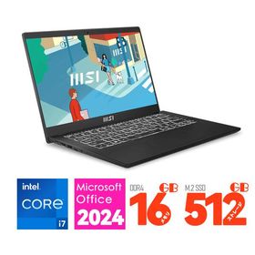 新品 MSI 14型 オリジナル Modern 14 C13M 第13世代 インテル Core i7 メモリ：16GB SSD：512GB Windows 11 Wi-Fi 6 Webカメラ Bluetooth5.3 Office2024