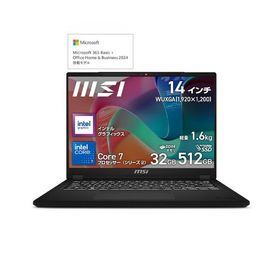 ノートPC Modern-14-H-D2RMG-5429JP [14型 /Core 7 240H /RAM:32GB /SSD:512GB /WUXGA /Windows 11 Home /MS Office H&amp;B /クラシックブラック]