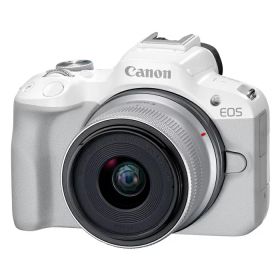 【最大1000円OFFクーポン！12月11日1:59まで】キヤノン カメラ EOS R50 RF-S18-45 IS STMレンズキット ミラーレスカメラ EOSR50WH-1845ISSTMLK ホワイト 一眼 ミラーレス一眼 デジタル一眼 軽量 Canon【送料無料】【KK9N0D18P】