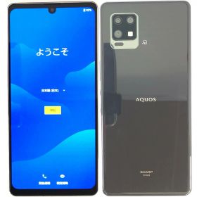 【中古】 SHARP AQUOS zero6 SHG04 Black ブラック 128GB Softbank SIMロック解除済 白ロム 本体