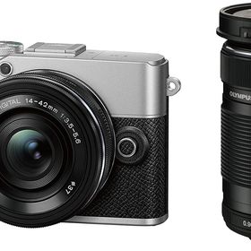 【新品・土日祝も当日発送】OM SYSTEM/オリンパス PEN E-P7 EZダブルズームキット シルバー 2000万画素Live MOSセンサー シンプル 写真 撮影 お誕生日 プレゼント お祝い 卒業式 入学式 孫 母の日 父の日 運動会 発表会 景色 思い出 旅行 自然 人 クリスマス 敬老の日