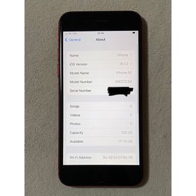 アップル(Apple)のiPhone SE 第2世代 (SE2) レッド 128 GB SIMフリー(スマートフォン本体)