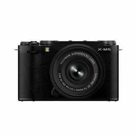 FUJIFILM ミラーレス一眼カメラ X-M5 XC15-45mmレンズキット ブラック 【訳あり：倉庫移動中に外箱傷あり】