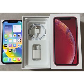 アップル(Apple)のiPhone XR Red 64GB SIM フリー(スマートフォン本体)