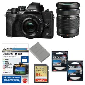 [新品]【お買い得セット】OLYMPUS オリンパス ミラーレス一眼カメラ OM-D E-M10 Mark IV EZダブルズームキット ブラック※初心者におすすめ!!※