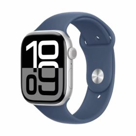 [新品] Apple Watch Series 10 GPS+Cellularモデル 46mm MWY03J/A [シルバー・デニムスポーツバンド S/M]