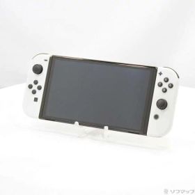 【中古】Nintendo(任天堂) Nintendo Switch 有機ELモデル Joy-Con(L)／(R) ホワイト 【377-ud】