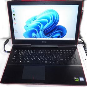 ★DELL Inspiron 15 7000 Gaming 赤 i7 7700HQ Geforce GTX1050ti★16GB SSD128GB+HDD1TB Win10orWin11pro ゲーミングPC ノートPC FHD液晶