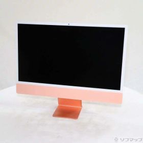 【中古】Apple(アップル) iMac 24-inch Mid-2021 MGPM3J／A Apple M1 8コアCPU_8コアGPU 8GB SSD256GB ピンク 〔13.7 Ventura〕 【377-ud】