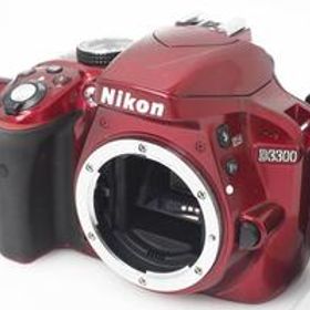 【全額返金保証】並品｜ニコン D3300 ボディ レッド CA01-R225-1Q1A