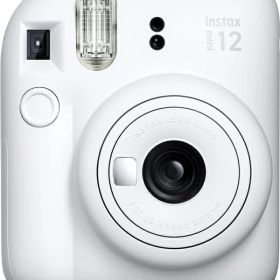 FUJIFILM 富士フイルム チェキ INSTAX mini 12 クレイホワイト(INS MINI 12 WHITE)