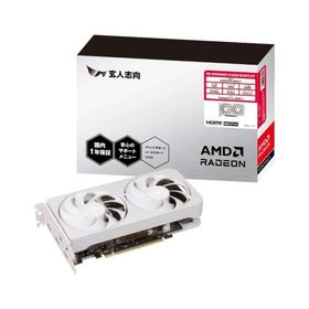 玄人志向 RD-RX9060XT-E16GB/WHITE/DF Radeon RX9060XT 搭載グラフィックカード