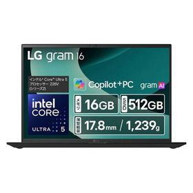 LGエレクトロニクス ノートパソコン LG gram 16Z90TL-VP55J オブシディアンブラック 16型 メモリ 16GB SSD 512GB