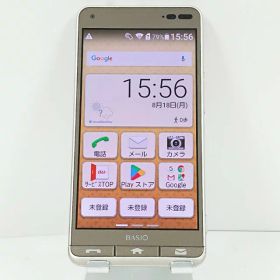 BASIO3 KYV43 au ゴールド 送料無料 本体 c13983 【中古】