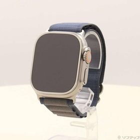 〔中古〕Apple(アップル) Apple Watch Ultra 2 GPS + Cellular 49mm チタニウムケース ブルーアルパインループ〔198-ud〕
